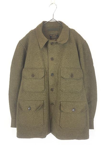 古着 40s 米軍 USAF Type A-1 ミリタリー ヘビー メルトン ウール フライング シャツ ジャケット XL