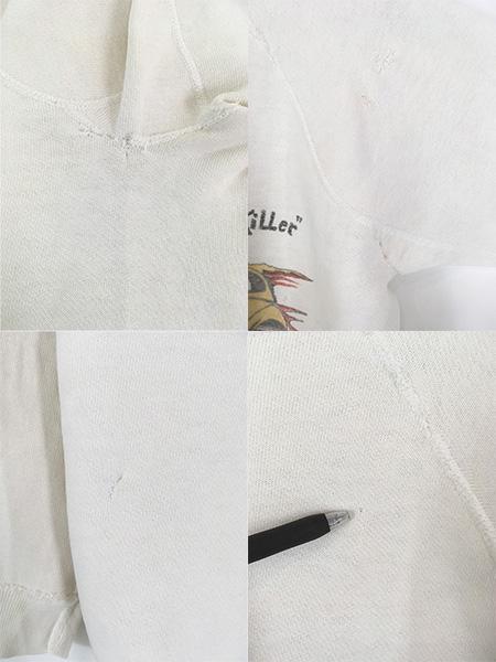 古着 60s 55 CHEVY × Giant Killer 豪華 両面 染み込み 100%コットン