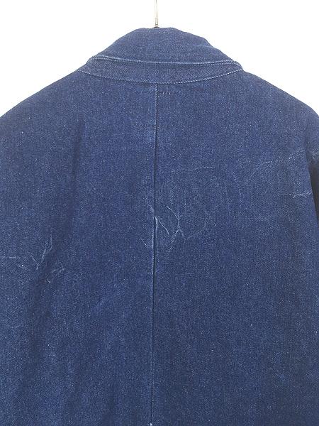 古着 90s 製 J.P.Hammill & Son 濃紺 ブルー デニム ワーク カバーオール ジャケット L-R