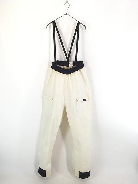 古着 90s Patagonia サスペンダー ベルト付き 防水 オーバー カヤック ウェーディング パンツ M