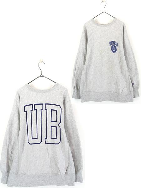 古着 80s USA製 Champion Reverse Weave 「UB」 BIG アルファベット カレッジ リバース スウェット XL