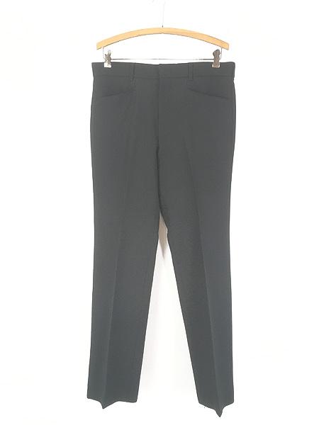 古着 80s Levi's Action Slacks ノータック ブラック スラックス パンツ ストレート W32 L31