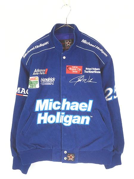 古着 90s USA製 JH Design 「Michael Holigan」 レーシング ジャケット S