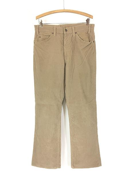 古着 80s USA製 Levi's 517-1523 コーデュロイ パンツ コーズ ブーツカット ベージュ W33 L31