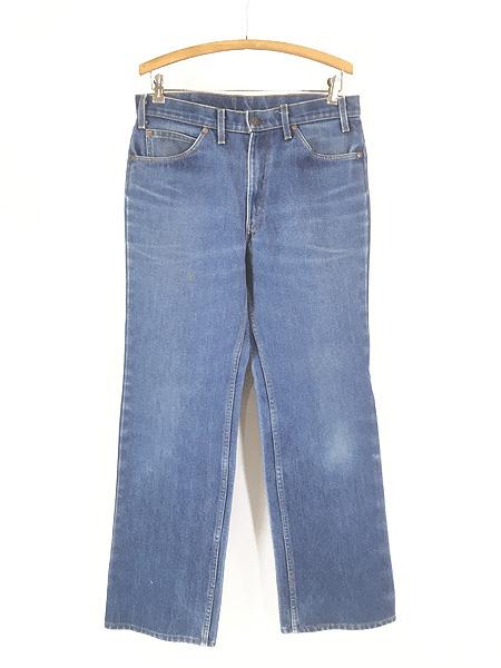 古着 80s USA製 Levi's 39103-2517 「冬季オリンピックモデル」 レッド ライナー ブルー デニム ブーツカット パンツ ジーンズ W32 L32