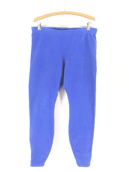 古着 98s USA製 Patagonia シンチラ フリース イージー パンツ ブルー L