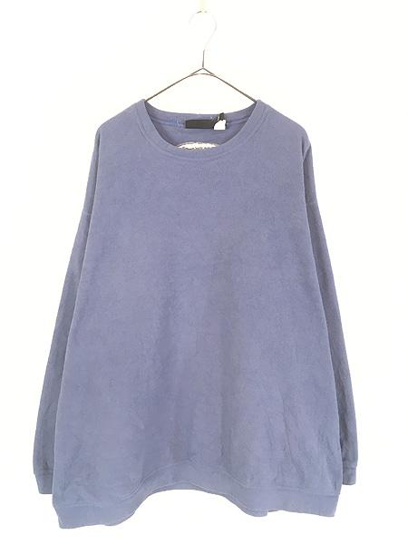 古着 90s USA製 Patagonia マイクロ フリース 長袖 Tシャツ ブルーグレー XXL