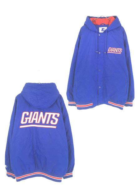 古着 STARTER NFL New York Giants ジャイアンツ パデット ナイロン シェル ジャケット XL