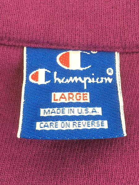古着 90s USA製 Champion ハイネック ハーフジップ スウェット トレーナー オリーブグリーン L 古着 90s USA製 Champion ハイネック ハーフジップ スウェット