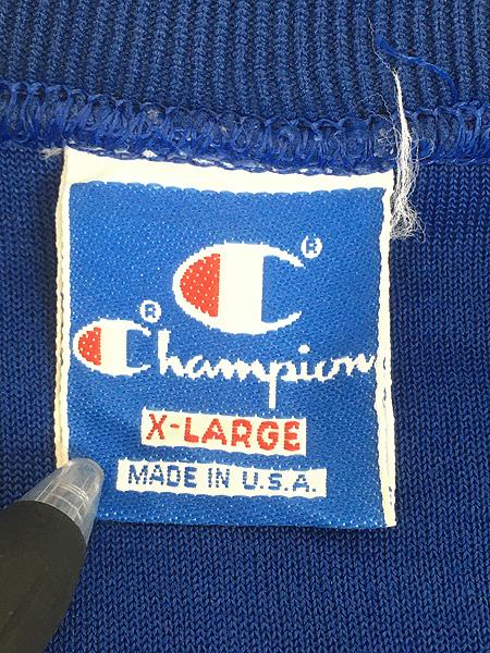 古着 80s USA製 Champion 「EAST」 ナンバリング パッチ 表起毛 パイル