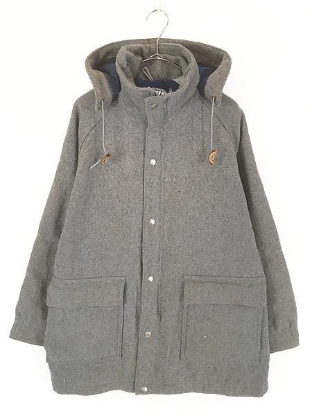 古着 80s USA製 LL Bean 2way ウール マウンテン パーカー マウンパ M