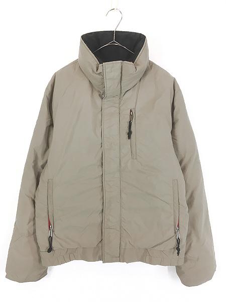 古着 80-90s USA製 LL Bean 山タグ ハイネック シェル ダウン ジャケット M