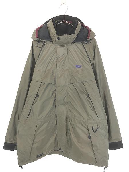 古着 90s Eddie Bauer 「EBTEK」 リップストップ シェル 「GORE-TEX」 ゴア ジャケット パーカー ライナー完備!! L