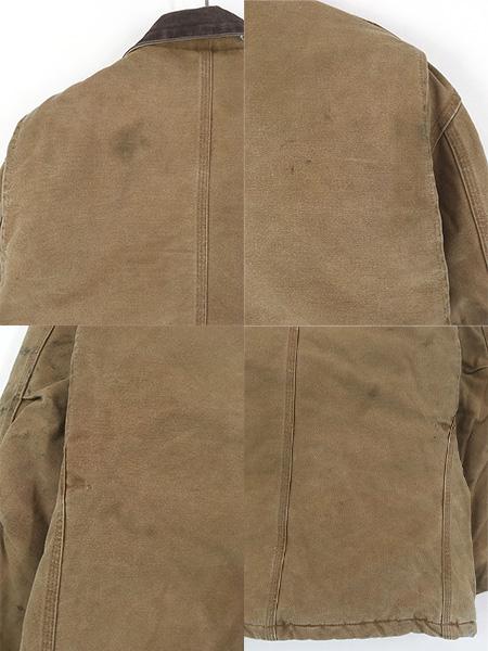 古着 00s USA製 Carhartt BRN フェード ブラウン ダック パデット