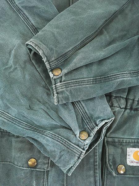 古着 80-90s USA製 Carhartt グリーン ダック ワーク ダスター コート