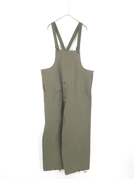 古着 40-50s 米軍 USN 13スターボタン ミリタリー N-2 デッキ レイン パンツ オーバーオール M 極上!!