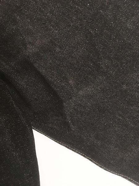 古着 90s USA製 GUESS 真黒 先染め スーパー ブラック デニム