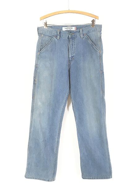 古着 00s Levi's 「Carpenter」 640-4445 ブルー デニム ペインター パンツ ジーンズ ストレート W34 L32