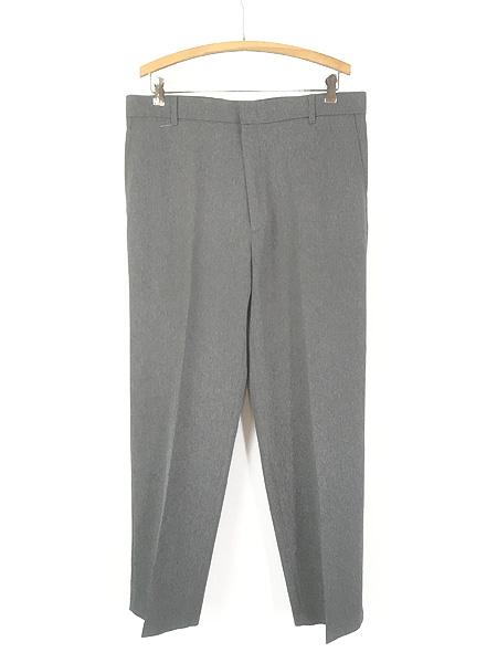古着 90s Levi's Action Slacks ノータック グレー スラックス パンツ ストレート W35 L29