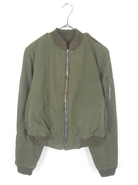 古着 50s- ドイツ製 F.Lauein ミリタリー ウール ライナー Type MA-1 フライト ジャケット M位