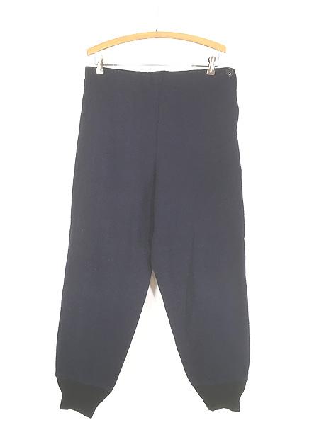古着 50s コの字 TALON & 針抜き リブ付 メルトン ウール ニッカーズ パンツ W31-32 L29