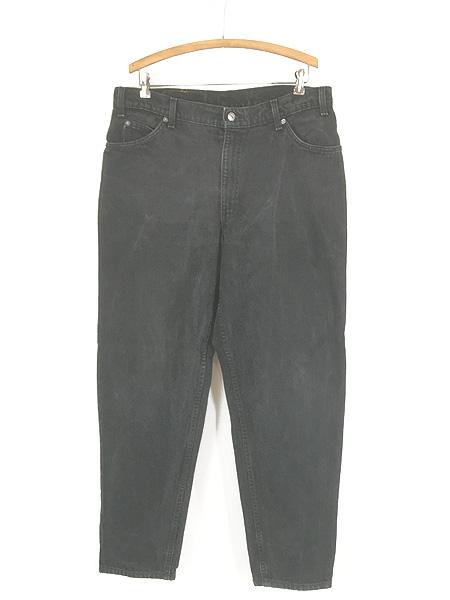 古着 90s USA製 Levi's 560-4159 サルファ ブラック デニム パンツ ジーンズ スーパーテーパード W36 L32