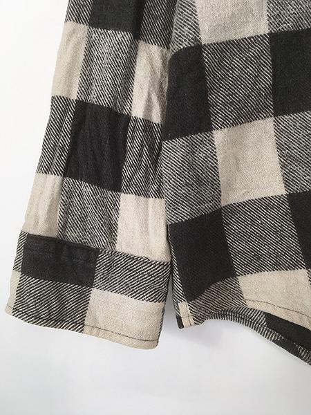 90s FIVE BROTHER ネルシャツ ヘビネル グレーチェック USA製 90年代