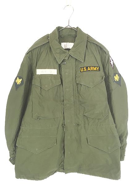 古着 60s 米軍 US ARMY M-51 後期型 ヘビー コットンサテン ミリタリー フィールド ジャケット S-S ミント!!