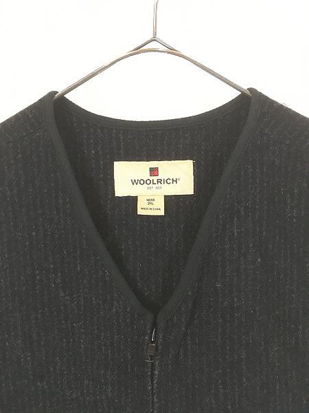 古着 00s WoolRich ごま塩 ソルト&ペッパー ストライプ ウール