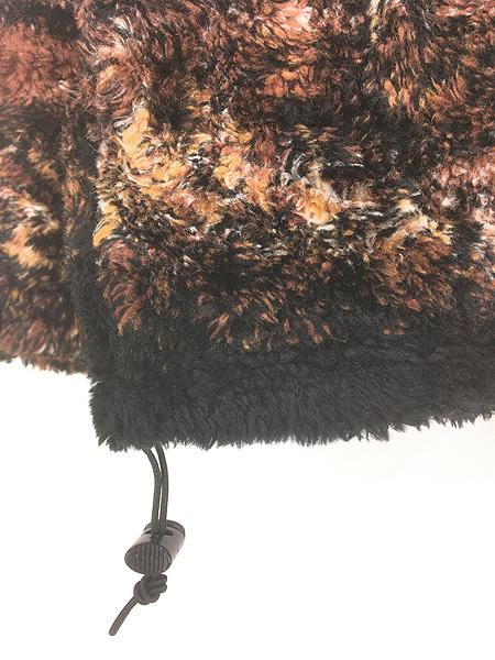 古着 90s USA製 Bear Ridge シカ アニマル 総柄 フリース ジャケット L