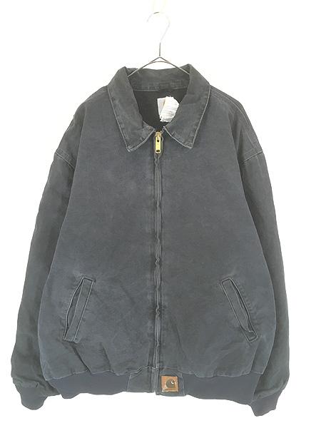 古着 00s Carhartt 裏地 メッシュ レアカラー PTL ぺトロール ダック 襟付き サンタフェ ジャケット ブルゾン XXL