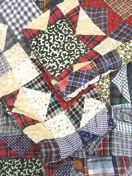 古着 90s Patch Magic 豪華 チェック パッチワーク リバーシブル