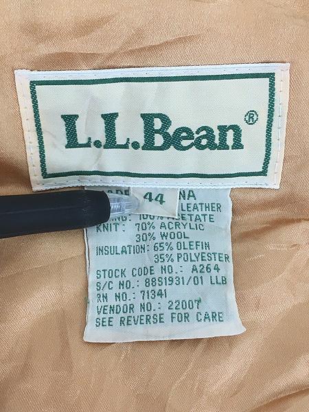 古着 80s LL Bean 本革 スエード レザー ジャケット ブルゾン 44 XXL位
