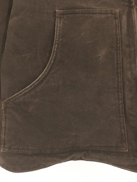 古着 00s Carhartt 裏ボア ダークブラウン ダック サンドストーン