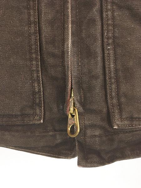 古着 00s Carhartt 裏ボア ダークブラウン ダック サンドストーン