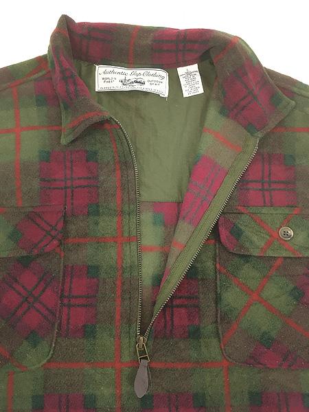 古着 90s GAP 「Authentic Gap Clothing」 チェック ハーフジップ