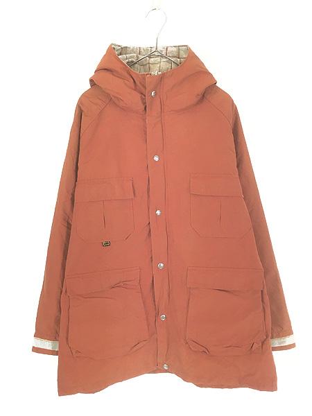古着 80s USA製 WoolRich チェック ウール ライナー 60/40 クロス マウンテン パーカー マウンパ Redwood L