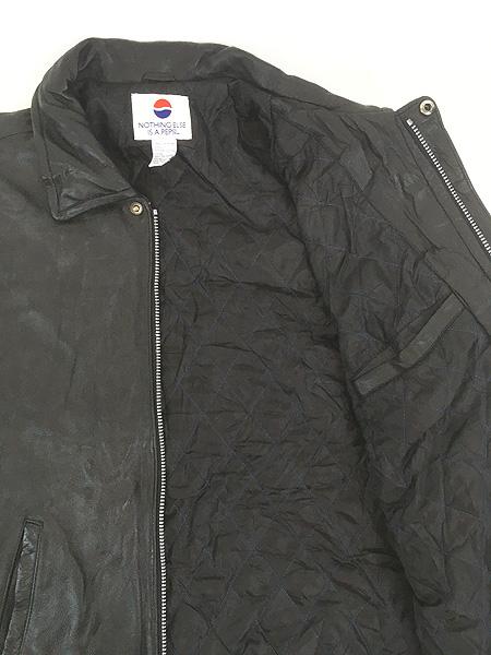 古着 90s PEPSI ペプシ コーラ 企業 本革 カウ レザー スポーツ