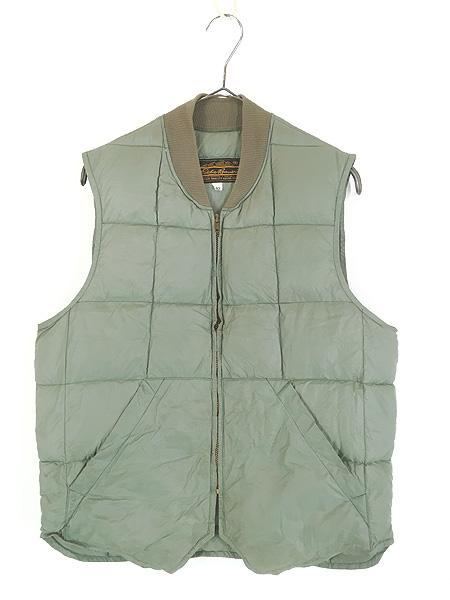 古着 70s Eddie Bauer 名作 「Downlight Canadian Vest」 キルティング ダウン ライト カナディアン ベスト 40