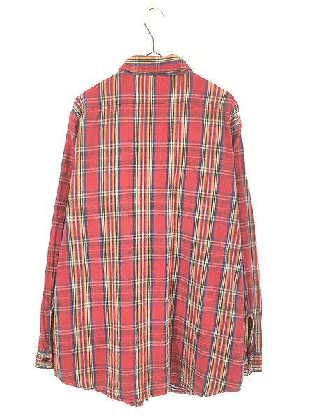 古着 70s USA製 5 FIVE BROTHER タータン チェック ヘビー フランネル