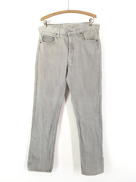 古着 80s USA製 Levi's 501-0657 先染め グレー デニム パンツ ジーンズ ストレート W34 L32