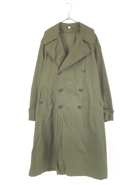 古着 Deadstock!! 40s 米軍 US ARMY 「Overcoat Field Officer」 ミリタリー コットンサテン オフィサー トレンチ オーバー コート 36R
