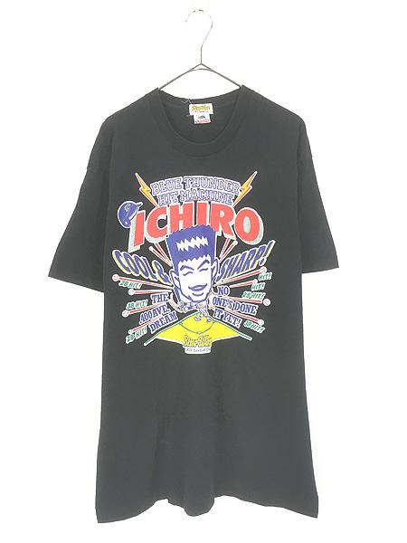 古着 90s USA製 Orix Blue Wave 「ICHIRO」 イチロー 逆輸入 野球 ベースボール Tシャツ L