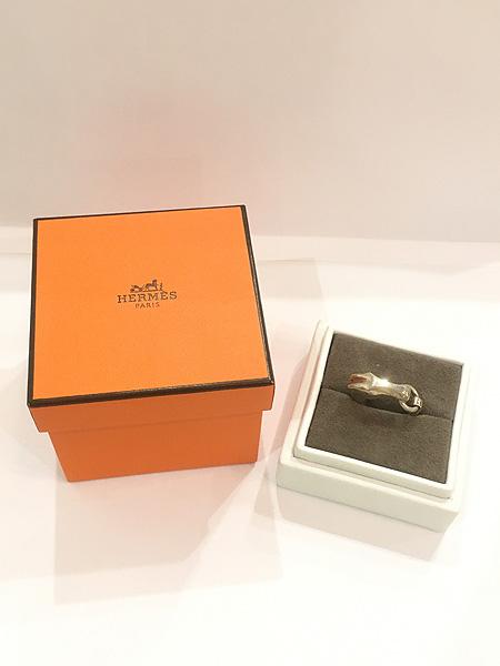 雑貨 古着 France製 Hermes Galop ギャロップ リング 指輪  シルバー925 16号