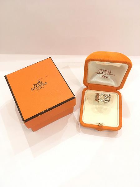 雑貨 古着 France製 Hermes Chaine d’Ancre Passerelle シェーヌ ダンクル パスレル リング 指輪  シルバー 12号