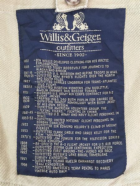 古着 90s Willis&Geiger チンスト & ロングロールスリーブ コットン