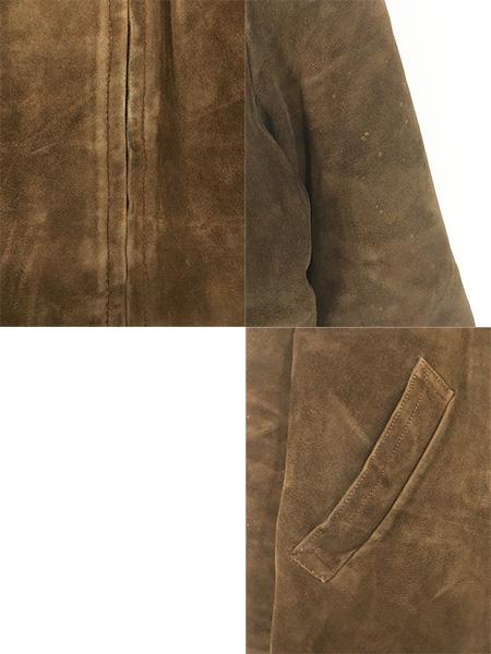 古着 -60s gerskinn garanteras 本革 スエード レザー 3ポケット スポーツ ジャケット M位