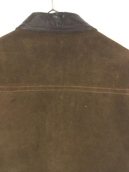 古着 -60s gerskinn garanteras 本革 スエード レザー 3ポケット スポーツ ジャケット M位