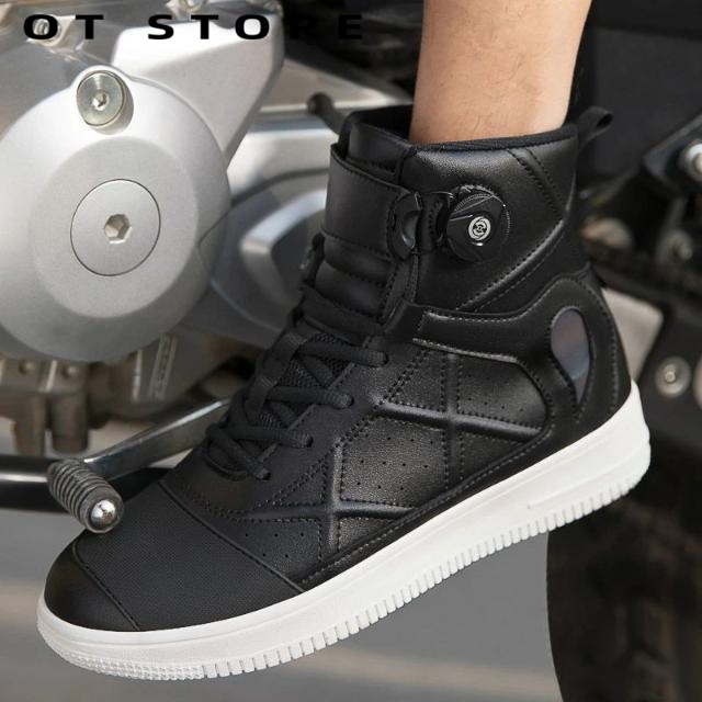 バイクブーツ　オートバイ用　ライディングシューズ メンズ バイクシューズ バイク用