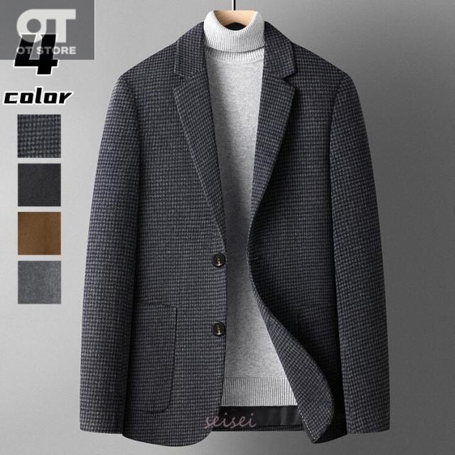 テーラードジャケット メンズ 長袖 秋冬服 ジャケット テーラード カジュアル 総柄 おしゃれ フォーマル 快適 ビジネス カジュアル アウター ジャケット